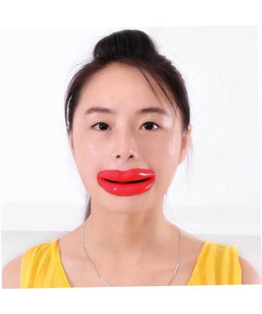 Lip Massager Silicone Lip Exerciser Facial Muscle Tightener Face Lift Mouth Stretcher Trainer Red - Buy Online on GoSupps.com