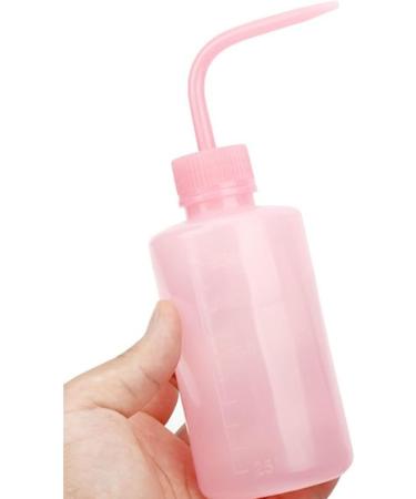 250ml Eyelash Cleaning Bottle Clear Scale Curved Nozzle Design Lightweight Leak-Proof Squeeze Bottle for Eyelash Extensions - Buy Online on GoSupps.com