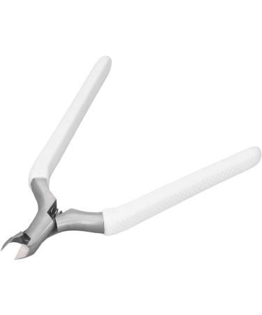 Nail Clippers Cuticle Trimmer Ergonomic Stainless Steel Cuticle Trimmer Professional Dead Skin Remover with Nail Protective Cover for Home (White) - Buy Online on GoSupps.com