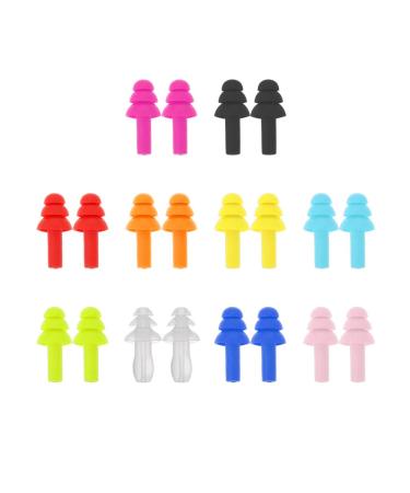 Umorismo 30 pair of hearing protection earplugs set earplugs sleep hearing protection earplugs for sleeping silicone earplugs for swimmers protection against noise