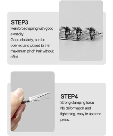Alligator Clips Metal Alligator Curl Clips Duck Bill Hair Clips Silver Hair Clips with Storage Box Alligator Curl Hair Clips for Hairdressing Salon Hairdressing DIY 60 Pieces - Buy Online on GoSupps.com