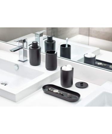 iDesign Cade Bathroom Accessories - Matte Black Finish - 16.5 cm x 11.4 cm x 25.5 cm - Buy Online on GoSupps.com