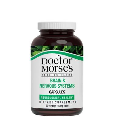 Doctor Morse's Brain & Nervous Systems Support - Support Immunity & Stress Level - Naturopath Formulated Nootropic Supplement - Ginkgo Leaf, Gotu Kola, Astragalus Root & Butchers Broom - 90 Capsules