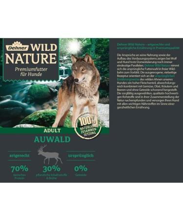 Dehner Wild Nature Grain-Free Wet Dog Food - Duck Horse Rabbit - 6 x 800g Cans for Adult Dogs - Premium Nutrition (4.8kg Pack) - Buy Online on GoSupps.com