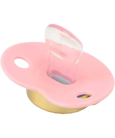 Pink Baby Pacifier with Chain Clip | 6-18 Months Infant Dummy Pacifier | Bling I Love Dad Pattern | Newborn Soother - Buy Online on GoSupps.com