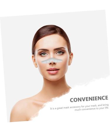 Fomiyes 15 pcs Anti-Fitting Oral Cover Nose Strip & Glasses Fitting Support Frame - 3D White with Glue Pebbles for Comfort & Protection - Buy Online on GoSupps.com