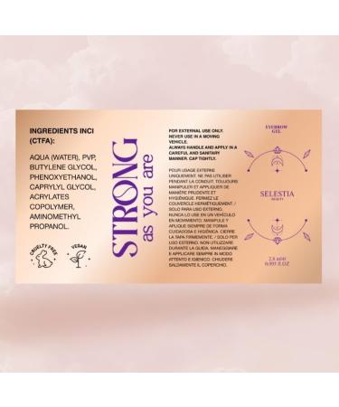 Clear Eyebrow Gel - Long-Lasting Strong Brow Styling & Sculpting - Define & Shape Your Brows - 0.095 Fl Oz - International Shipping Available - Buy Online on GoSupps.com