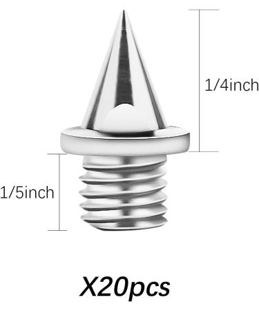 LUTER 20pcs Track Spikes Replacement Nails & Wrench - Stainless Steel Spikes for Long Jump Sprint & Athletics Ideal for Sports Shoes - Buy Online on GoSupps.com