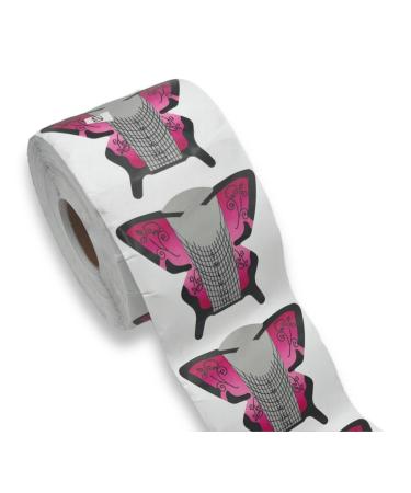 online-hut 500 Modelling Stencils Pink-Black Butterfly with Wings Square MS-44