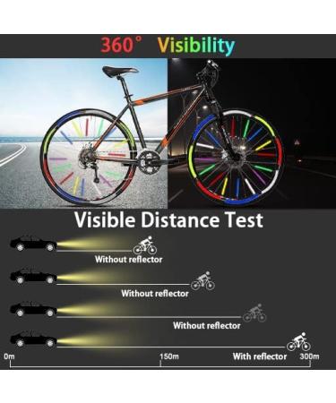 Ruijie Spoke Reflectors Bike Set - 72 Pieces Reflective Stickers for 360 Visibility | Enhance Safety & Style - Buy Online on GoSupps.com