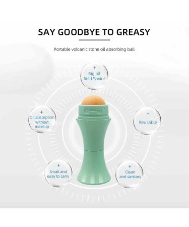 Buy Lingjiong Volcanic Stone Oil Absorbing Face Roller - Ultimate Oil Control & Matting Solution for Oily Skin - Buy Online on GoSupps.com