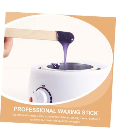 CABILOCK 400 STK Waxed Wooden Applicator Sticks - Portable Wax Tools for Hair Removal & Makeup - Ideal for Waxing Booths - Buy Online on GoSupps.com