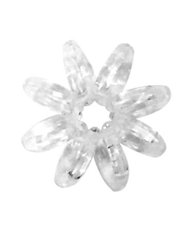 Kitsch Mini Spiral Hair Ties - Waterproof Ponytail Holders for Women & Teens | 8 Pcs - Transparent Coil Hair Ties for Thick & Thin Hair - Buy Online on GoSupps.com