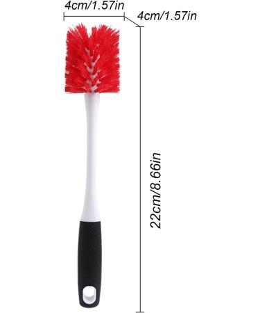 Shakven Water Bottle Cleaner Brush - Bottle Scrubber Brush with Ergonomic Handle - Cup Cleaner Kitchen Scrub Cleaning Brushes for Cup Wine Glasses Coffee Mugs Tumblers Wine Decanters - Buy Online on GoSupps.com