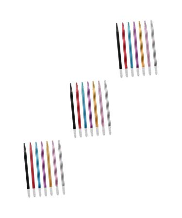 Healeved 21 Pcs Metal Embroidery Pen Detail Pen Makeup Pen Needle Pens Hand Pen Embroidered Stainless Steel