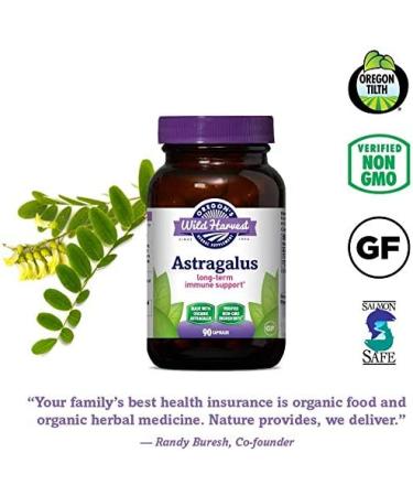 Oregon's Wild Harvest Astragalus - 90 Gelatin Capsules | Immune Support & Herbal Wellness - Buy Online on GoSupps.com