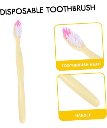 Solustre 100th Disposable Travel Toothbrush - Extra Soft Bristle Manual Toothbrush Kit for Bathroom & On-the-Go - Buy Online on GoSupps.com