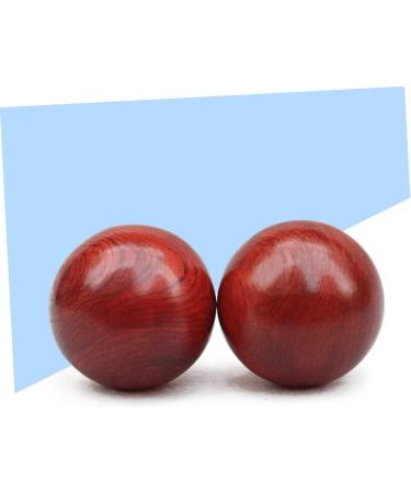 Buy TOVINANNA 2-Piece Hand Massage Roller - Rosewood Handball 6cm x 6cm Red | International Shipping Available - Buy Online on GoSupps.com