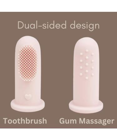 Ali+Oli Baby Oral Care Set (Blush) - Dual-Sided Finger Toothbrush, Tongue Cleaner, Protective Case - BPA-Free, Phthalate-Free, Lead-Free, Cadmium-Free, PVC-Free - Food-Grade Baby Care Products - Buy Online on GoSupps.com