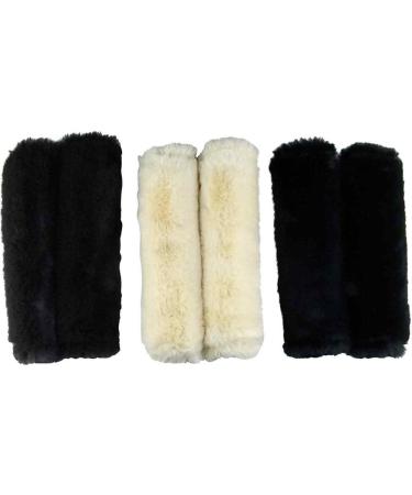 Cameo Equine Synthetic Fleece Cheekpieces - Keep Your Horse Focused Cream One Size