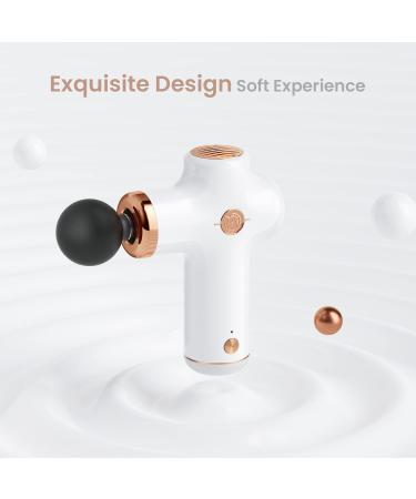 Tonpe Mini Massage Gun - Deep Tissue Percussion Muscle Massager for Neck, Back, and Shoulders - Quiet Handheld Design (A-white) - Buy Online on GoSupps.com