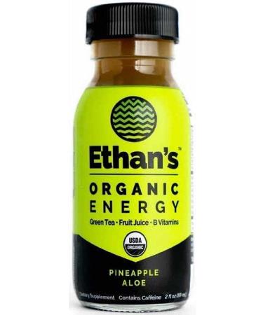 Ethans, Shot Clean Energy Pineapple Aloe Organic, 2 Fl Oz