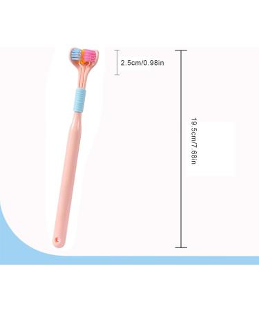 Buy 3-Page V-Shaped Toothbrush | Extra Soft Travel Toothbrush for Kids & Adults | Triple-Angle Dental Care | International Shipping Available - Buy Online on GoSupps.com