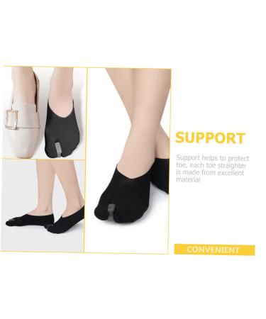 Healeved Boat Socks for Women - 2 Pairs Separator Bandages & Foot Straighteners | Comfortable Polyester Fiber Sock Wraps - Buy Online on GoSupps.com