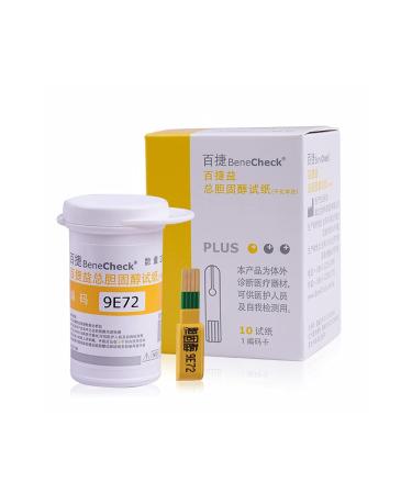 10 pcs CHOL Cholesterol Test Strips for BKM13-1 Multif-Monitoring Cholesterol Test Meter - Buy Online on GoSupps.com