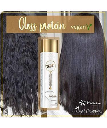 FLORACTIVE Vegan Gloss Protein Extreme 1L Brazilian Keratin Treatment | One Step Nanoplastia | Progressive Brush Straightening | Smoothing System | Volume Reducer | Free $30 Gifts - Buy Online on GoSupps.com
