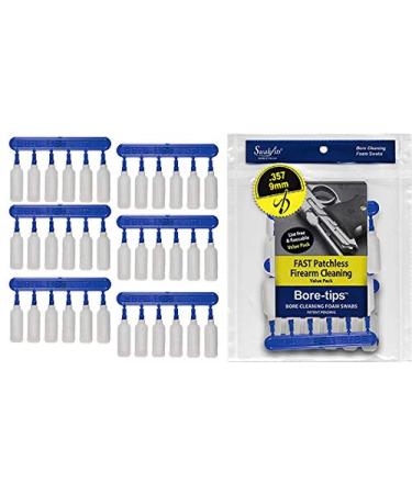 SWAB-ITS Made in The USA - Value Package of .357cal/.38cal/.380cal/9mm Gun Cleaning Bore-Tips Barrel Cleaning Swabs