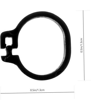 Beavorty 300 pcs Supplies Portable for Identification Clip White Leg Bird Parakeets Band Bands Pigeon Black 1.3X1.3CMx3pcs Blackx3pcs - Buy Online on GoSupps.com