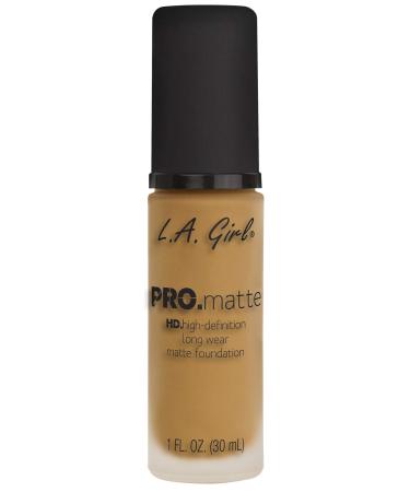 L.A. Girl Pro Matte Foundation  Soft Honey  1 fl. oz.