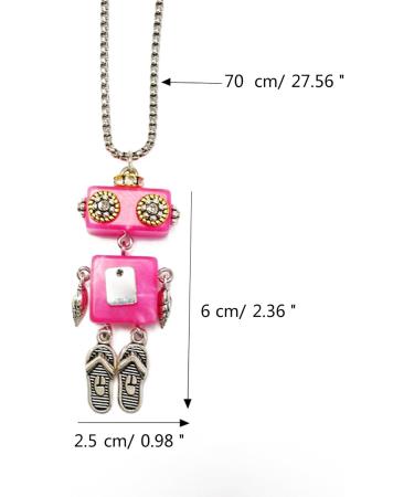 Oralgo Unique Robot Necklace - Multifunctional Vintage Movable Design | FN1061 - Perfect for Daily Use - Buy Online on GoSupps.com