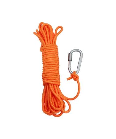 BeGrit Floating Rope Anchor Mooring Rope Multifunction Rope 6 mm Kayak Canoe Tow Throw Line with Aluminum D-Ring Locking Carabiner for Boat Camping Hiking Awning Tent Canopy 10m