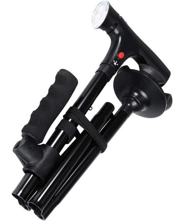 Walking Stick Sale Telescopic Crutch Collapsible Folding LED Cane for Elder Trusty Walking Crutch with Alarm Healthy Care Supplies - Buy Online on GoSupps.com