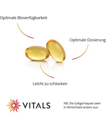 Buy Vitals Ubiquinol 50mg - 60 Vegetarian Softgel Capsules from Kaneka | Best Q10 Supplement for Optimal Bioavailability - Buy Online on GoSupps.com