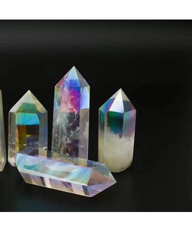 Collection 1pc Natural Aura Clear Quartz Point for Healing Feng Shui Decoration 55mm-65mm - Buy Online on GoSupps.com