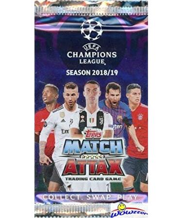 2018/2019 Topps Match Attax Champions League Soccer Collection - (10) Factory Sealed Foil Packs, 60 Cards - Ronaldo, Messi, Neymar, Harry Kane & More - Buy Online on GoSupps.com