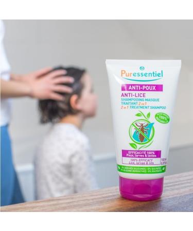 Puressentiel Anti-Lice 2-In-1 Treatment Shampoo + Comb 5.07 oz | Unisex - Buy Online on GoSupps.com