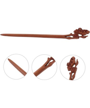 Didiseaon Peach Wood Hairpin Wooden Hair Stick Hair Bun Stick Women Hair Accessories Delicate Hair Chopsticks Hair Stick Chopsticks for Hair Women Hair Stick Long Hair Stick - Buy Online on GoSupps.com