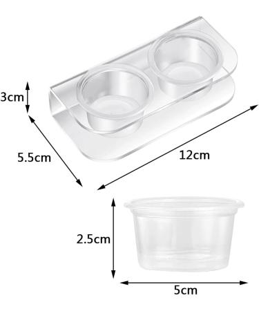 NA Reptile Feeding Ledge with 10 Pcs Water Food Bowl Feeding Dish Gecko Feeder Bowls for Bearded Dragon Turtles Guana Tortoises - Buy Online on GoSupps.com