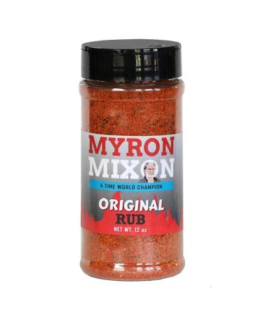 Myron Mixon BBQ Rub | Original Meat | Champion Pitmaster Recipe | Gluten-Free BBQ Seasoning, MSG-Free, USA Made | 12 Oz