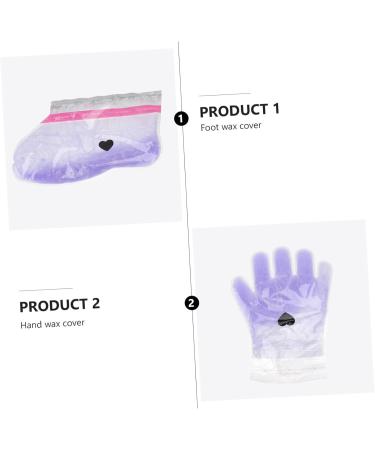 Ipetboom 2paires Couvre- Et Cire De Paraffine Lavande Pour Soins Nourrissants Des Et R utilisable Pour Spa Et - Buy Online on GoSupps.com