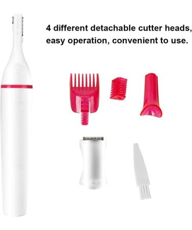 Portable 4-in-1 Electric Shaver with Detachable Cutter Heads Women Eyebrow Trimmer Eyebrow Trimmer for Women Men - Buy Online on GoSupps.com