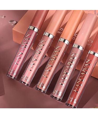 6-Piece Nude Matte Liquid Lipstick Set - Long-Lasting, Waterproof Lip Gloss Gift for Women (Set B) - Buy Online on GoSupps.com