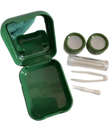 Solustrie Small Contact Lens Container with Mirror - Travel-Friendly Korean Organizer for Colored Contact Lenses - Durable Plastic Case for International Shipping - Buy Online on GoSupps.com