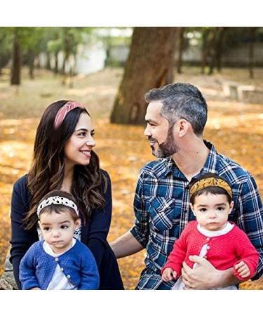 URAQT Headbands for Women 8 Packs Mixed Printed Fabric Hair Band Knot Hairbands Hair Accessories for Daily Wearing Dating Sports 8 color - Buy Online on GoSupps.com