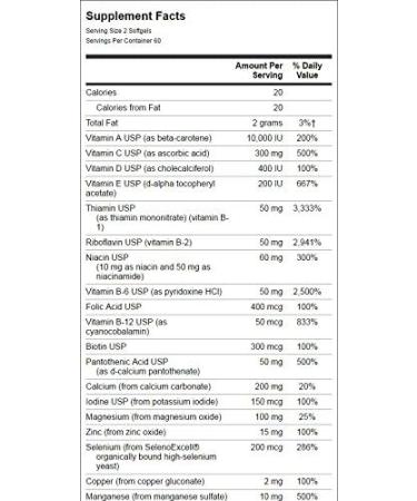Swanson Iron-Free Multi Without Iron Health Supplement - 120 Softgels - Buy Online on GoSupps.com