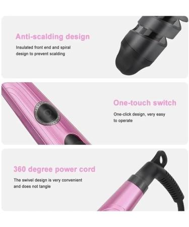 Effortless Hair Curler - Create Beautiful Hairstyles & Perfect Curls with Ease | UK Pink - Buy Online on GoSupps.com